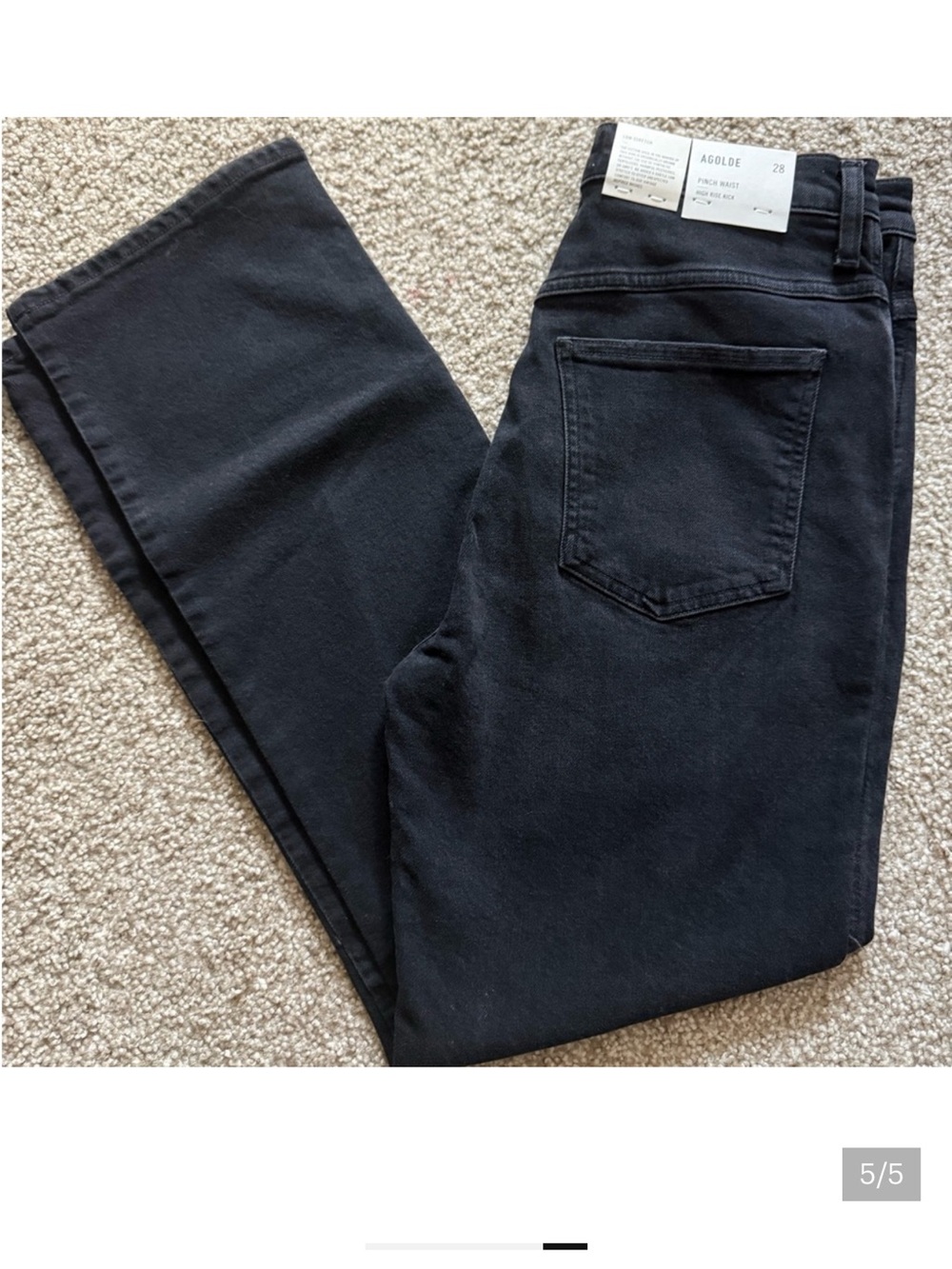 Agolde Pinch Waist High Rise Kick in Panoramic size 28